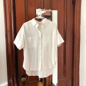 Tradlands tencel/linen box top in cream